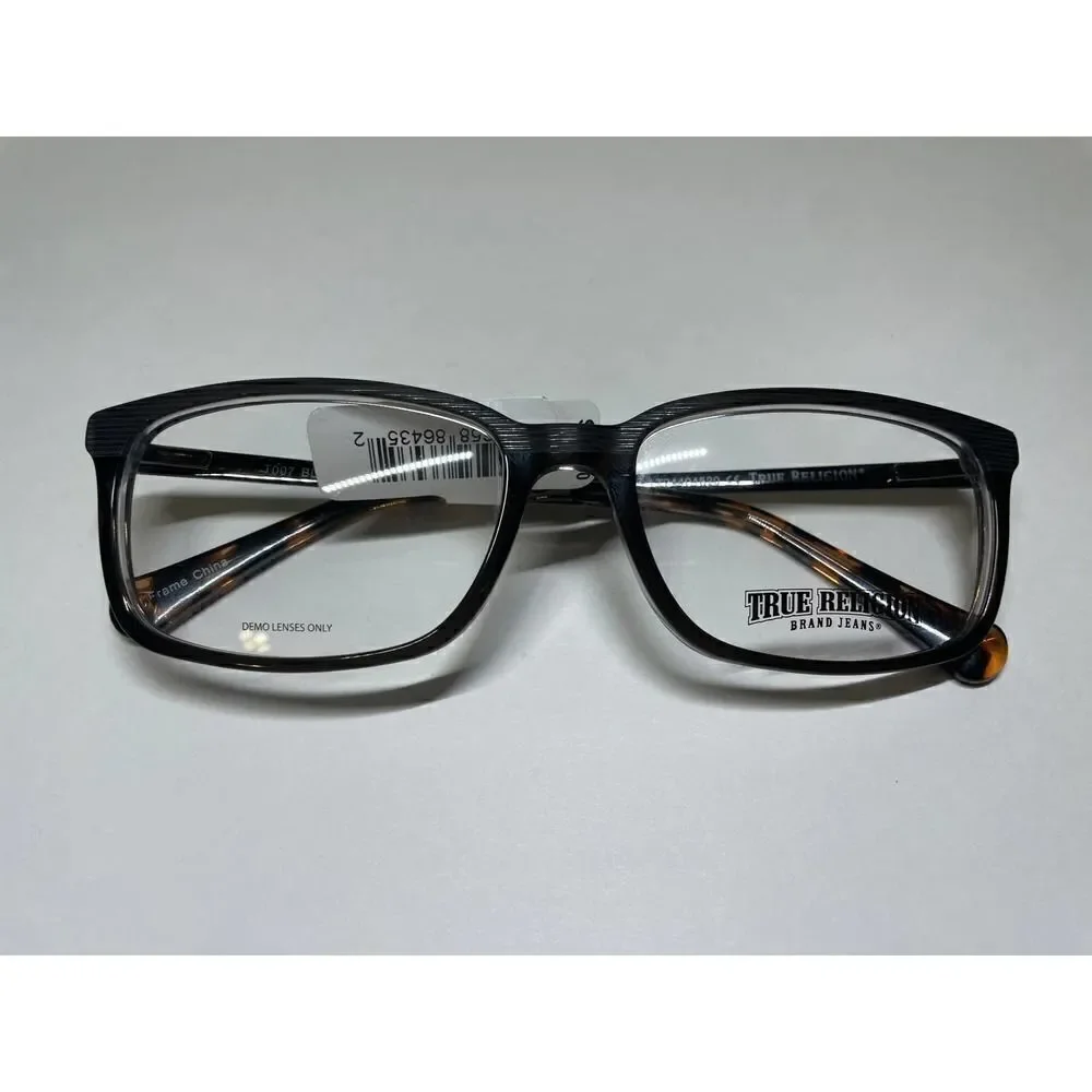 Nwt True Religion Eyeglass Frames T007 FW540 54/17/140 Black RETAIL $114